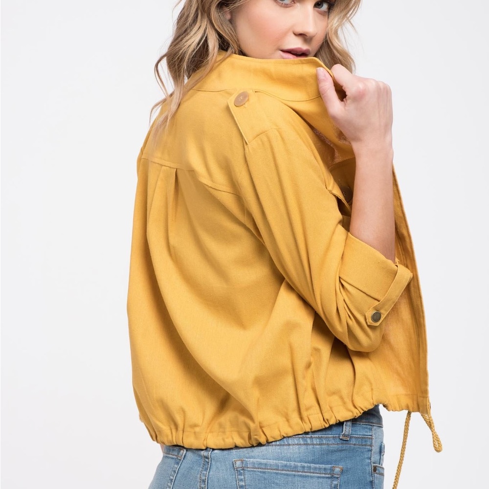 Mustard Yellow Zip up jacket